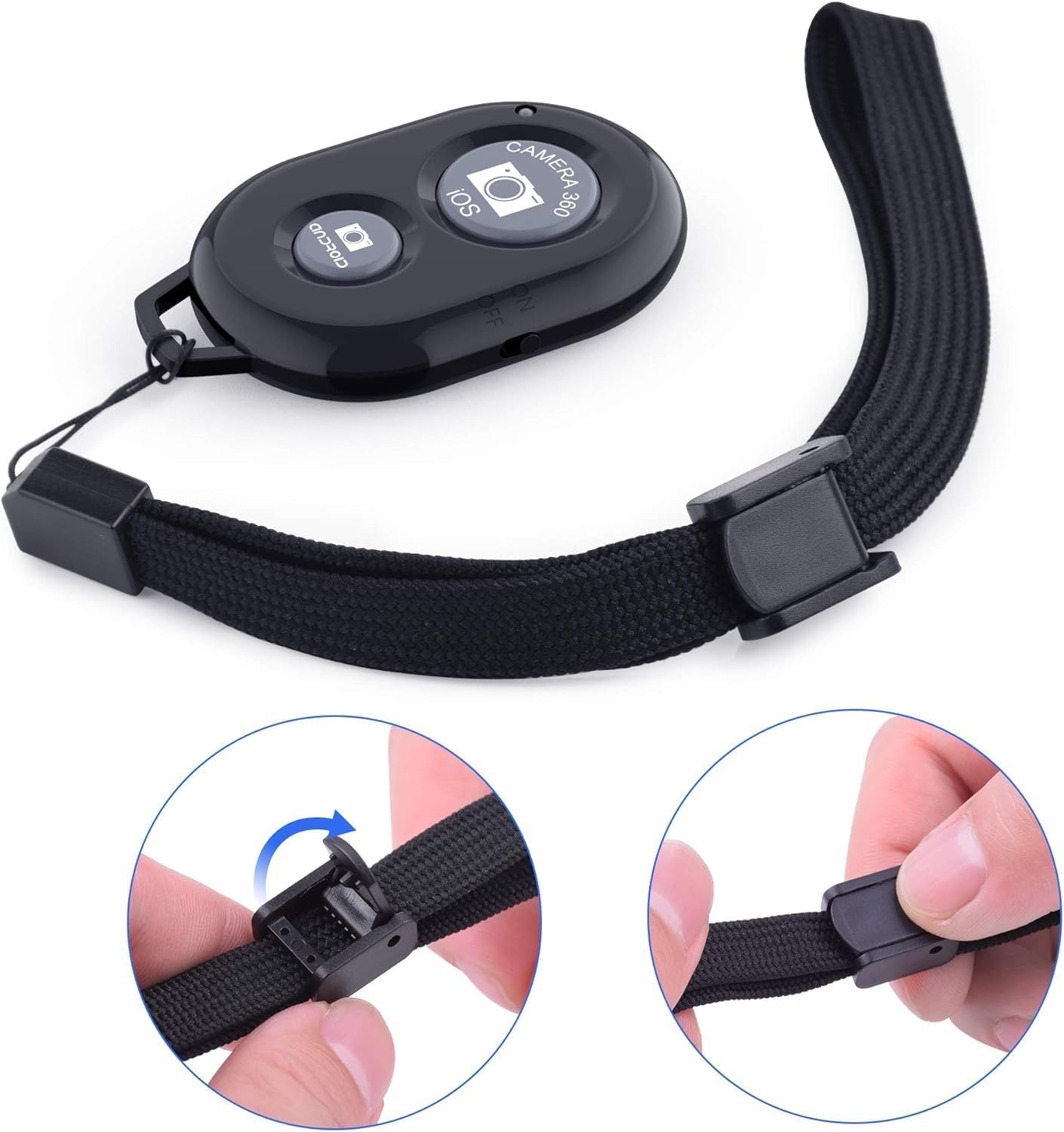 Detalle de Zttopo Bluetooth Wireless Camera Remote for Smartphones