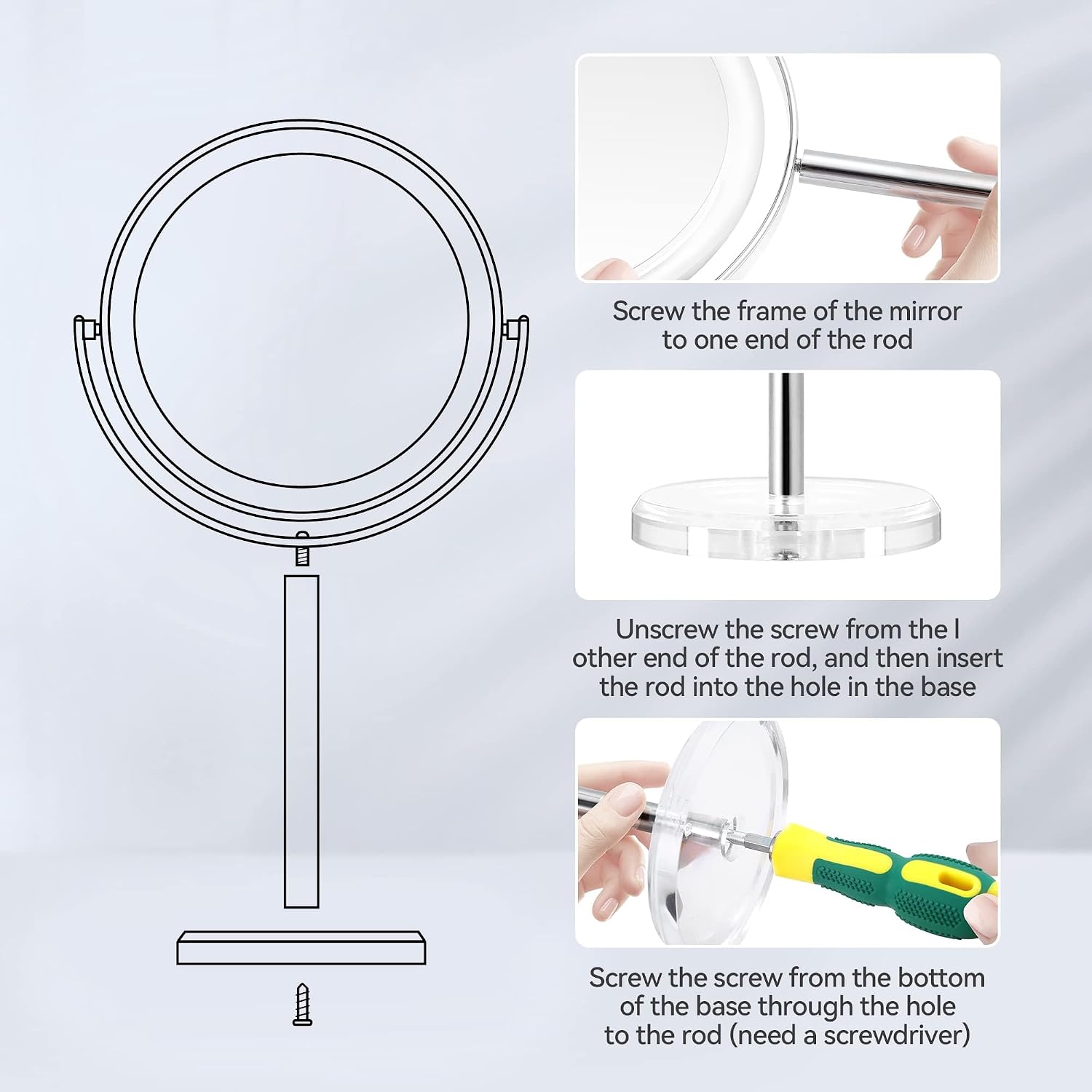 Detalle 2 de MIYADIVA 20X magnifying makeup mirror
