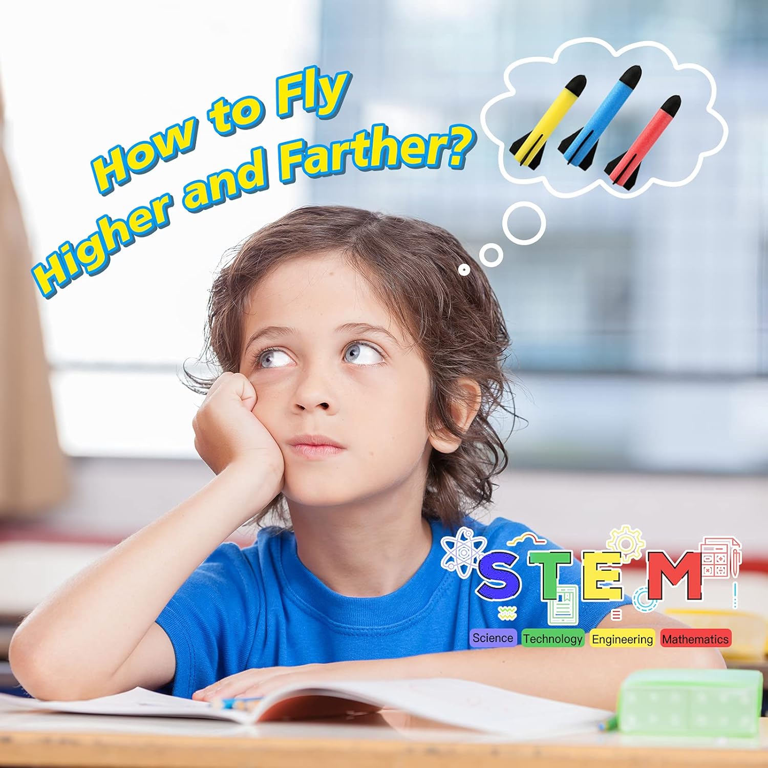 Thumbnail 3 de REFUN Rocket Launcher 6 rockets toy 🚀