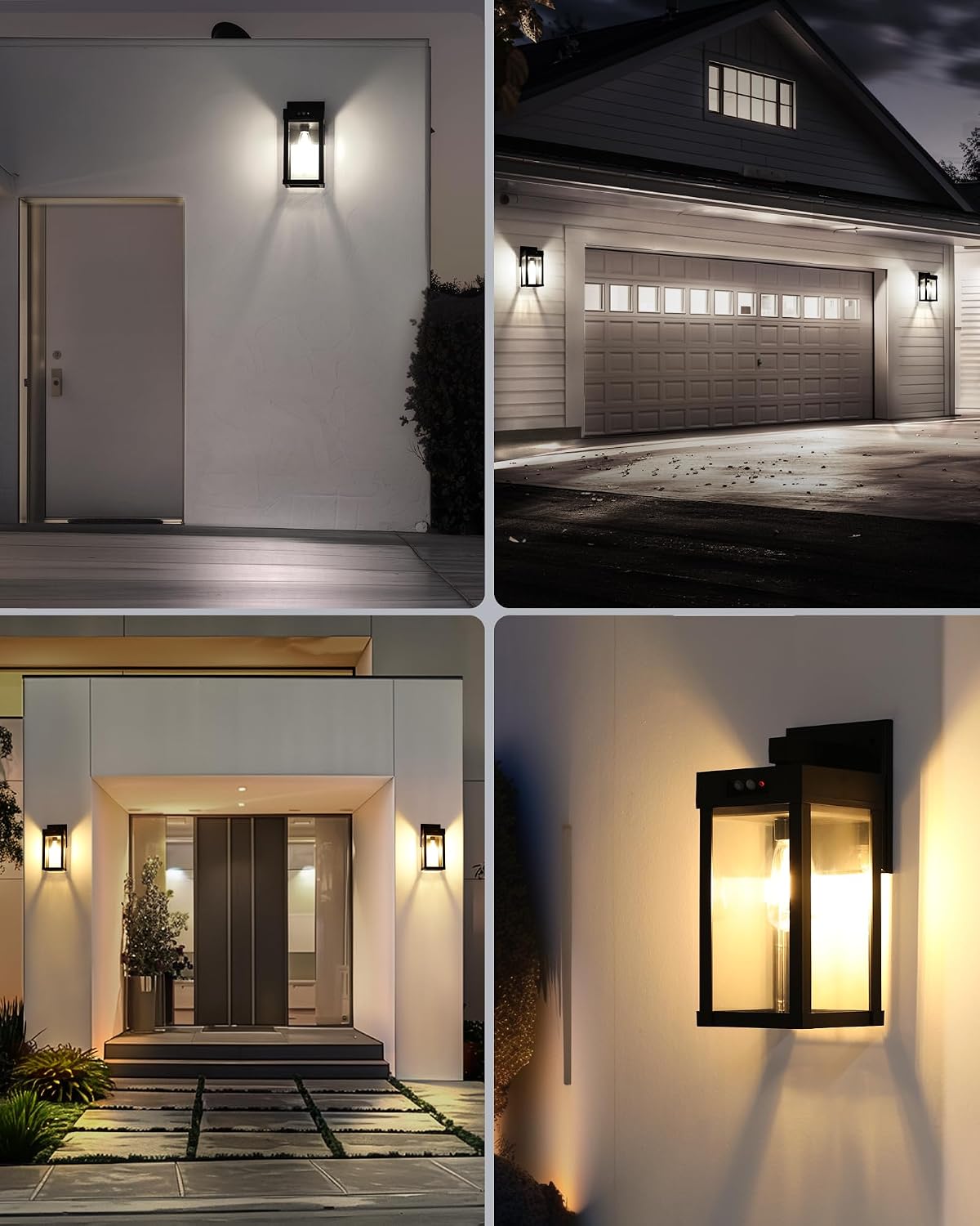 Thumbnail 6 de FabStyl FSW4 Solar Motion-Sensor Wall Lanterns, 2-Pack, 3 Modes, IP65