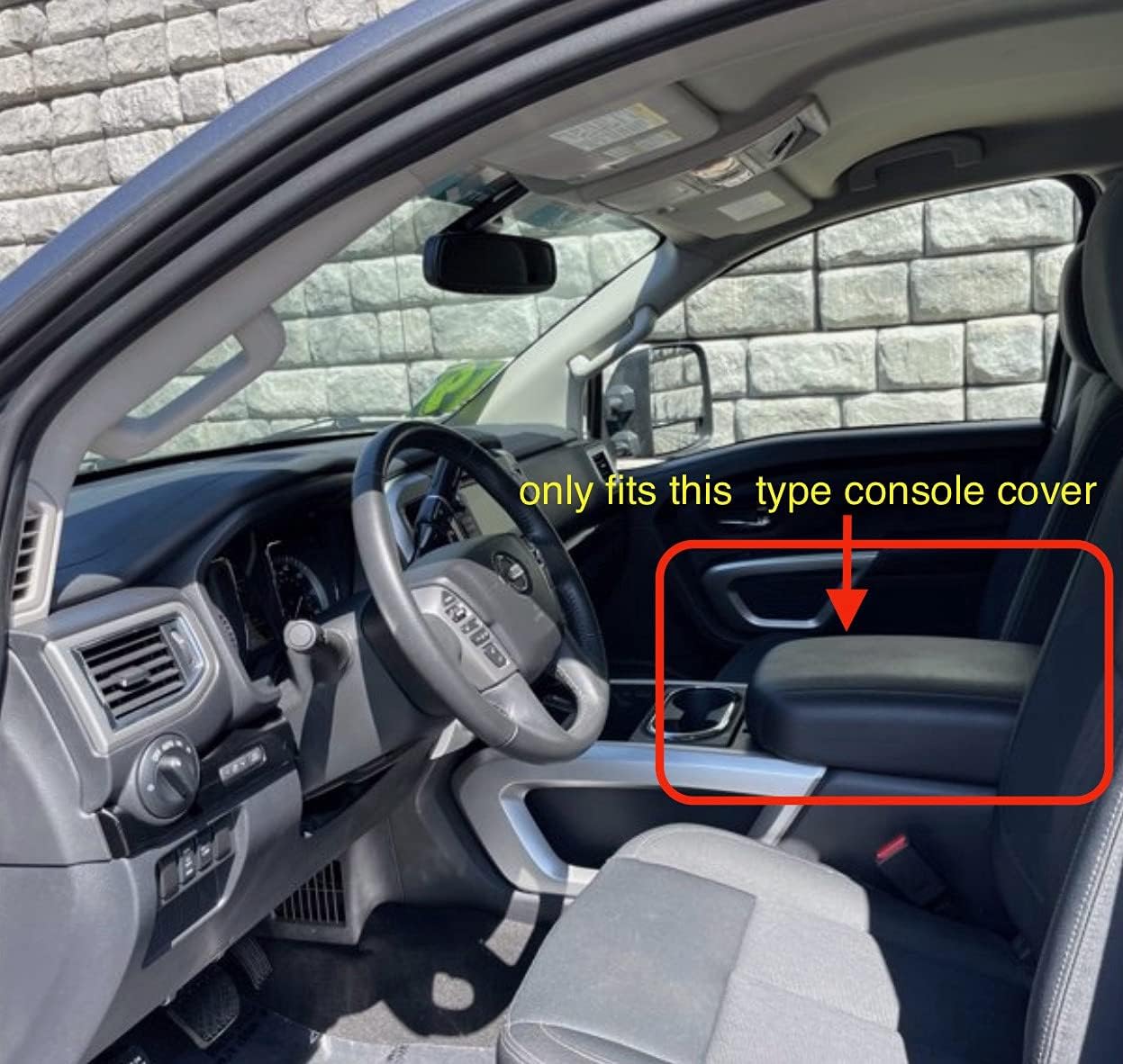 Detalle 2 de It's Us Center Console Armrest Cover, PU Leather