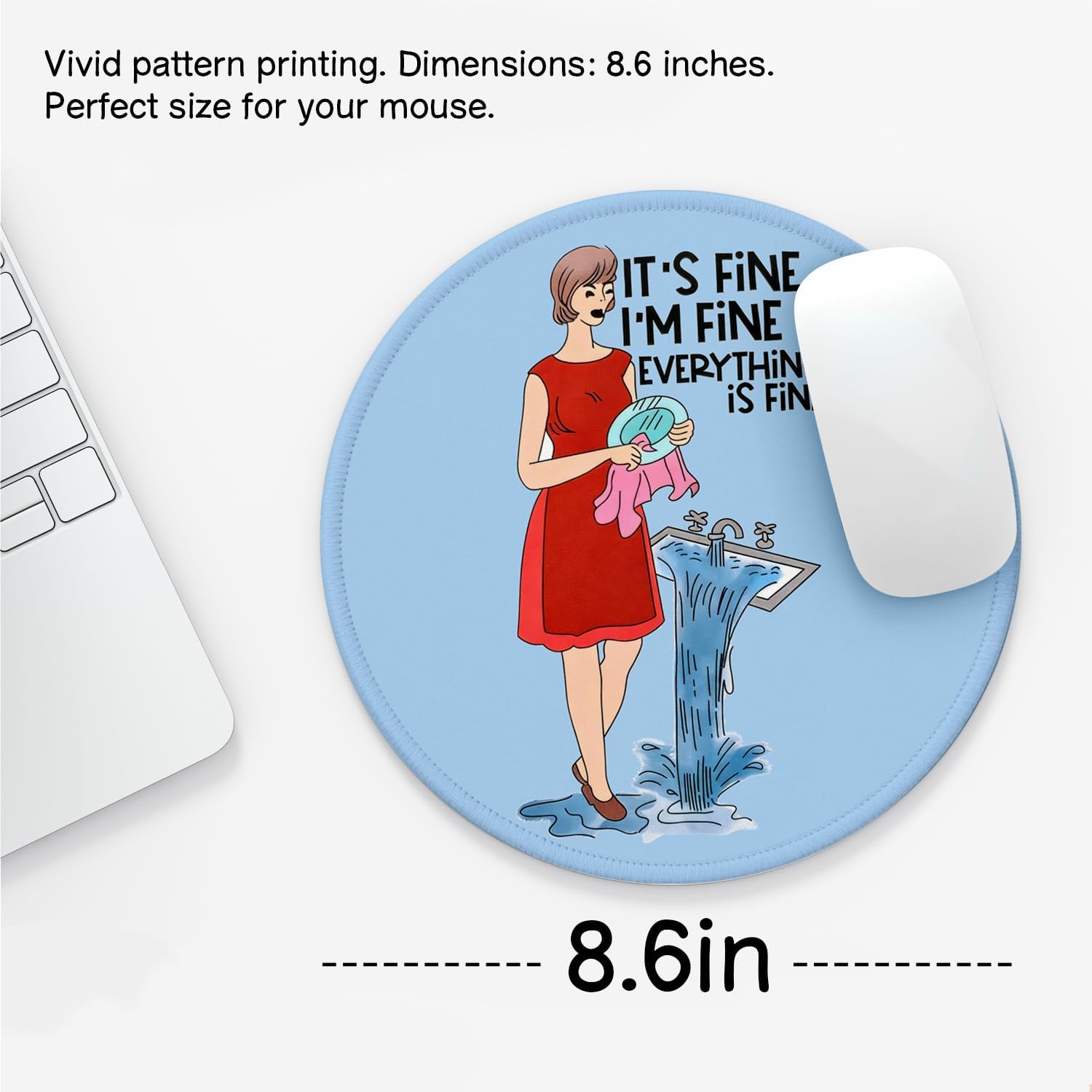 Thumbnail 1 de NaZaUK Round Mouse Pad, 8.7 x 8.7 Inches