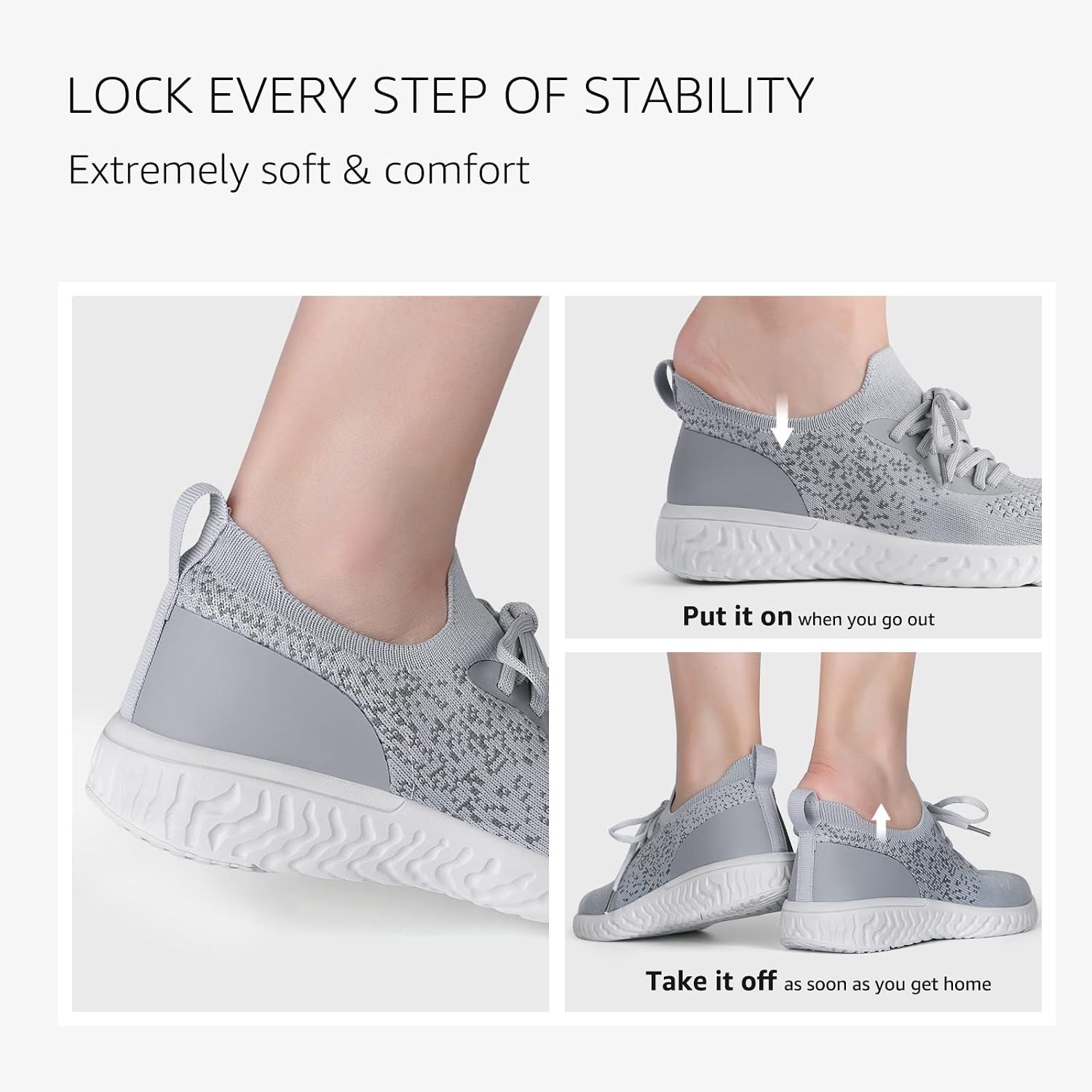 Detalle de HKR Damen Sneaker Atmungsaktiv Turnschuhe – Leicht Laufschuhe Freizeitschuhe
