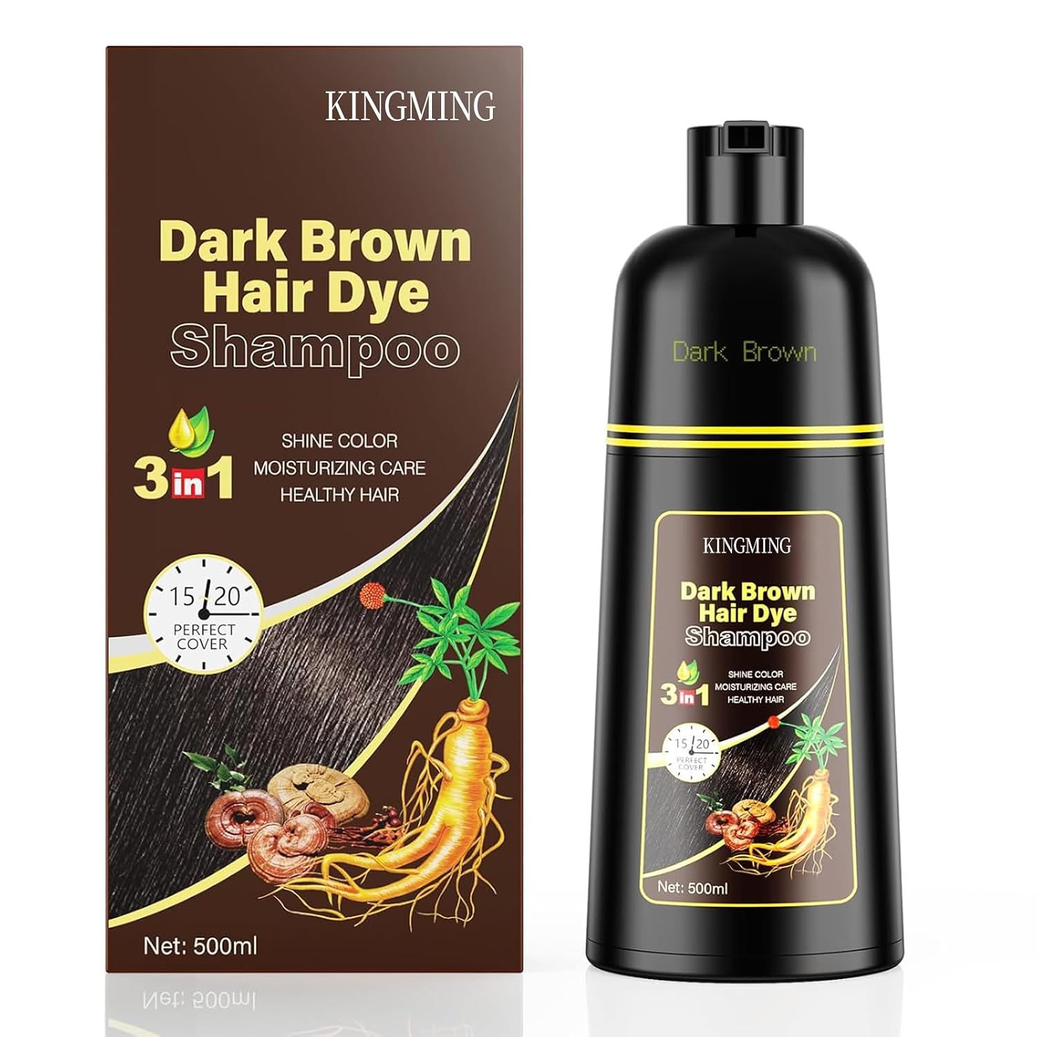 Thumbnail 5 de Schwarz Haarfärbeshampoo 3 in 1 Graues Haar 500 ml