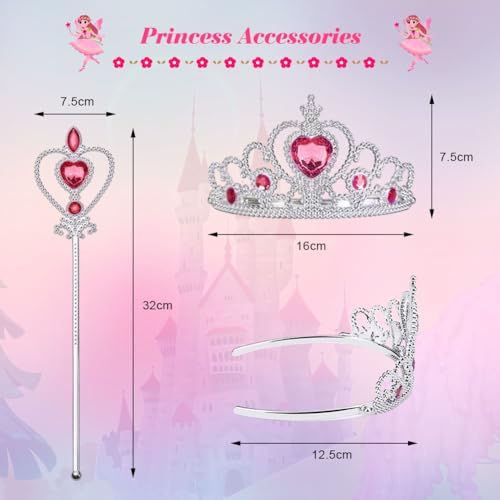 Detalle 2 de URAQT Princess Costumes for Girls, Sleeping Beauty Costumes for Girls Aurora Costume, Princess Fancy Dress Up for Cosplay Halloween Christmas
URAQT Princess Costumes for Girls, Sleeping Beauty…
