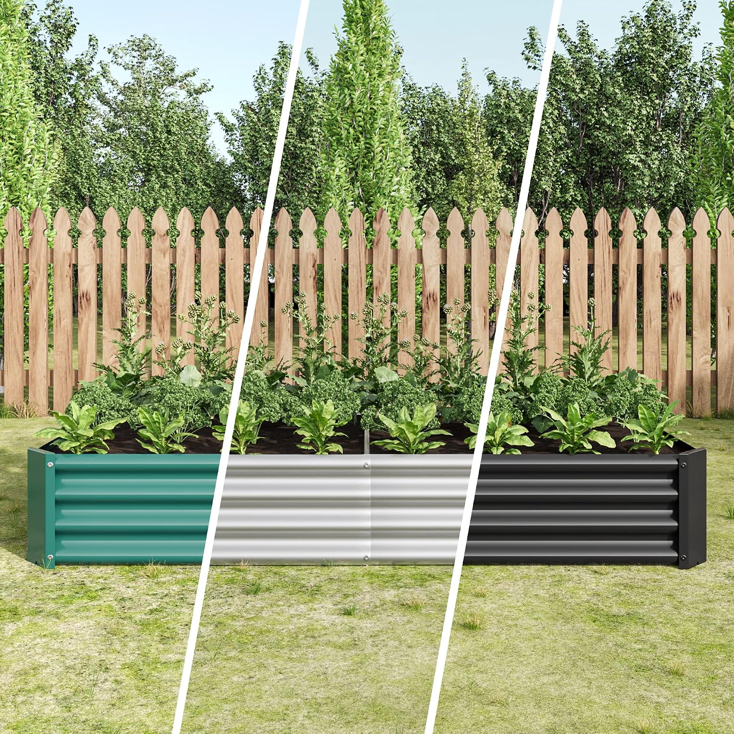 Detalle de FOUBAM Raised Garden Bed, 6 x 3 x 1 ft