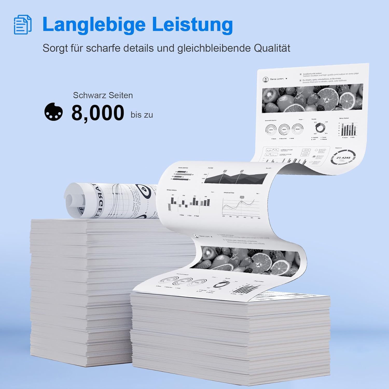 Thumbnail 4 de ONLYU TN3480 HL-L5100DN Toner – kompatibel, 2er-Pack, 8.000 Seiten bei 5% Deckung