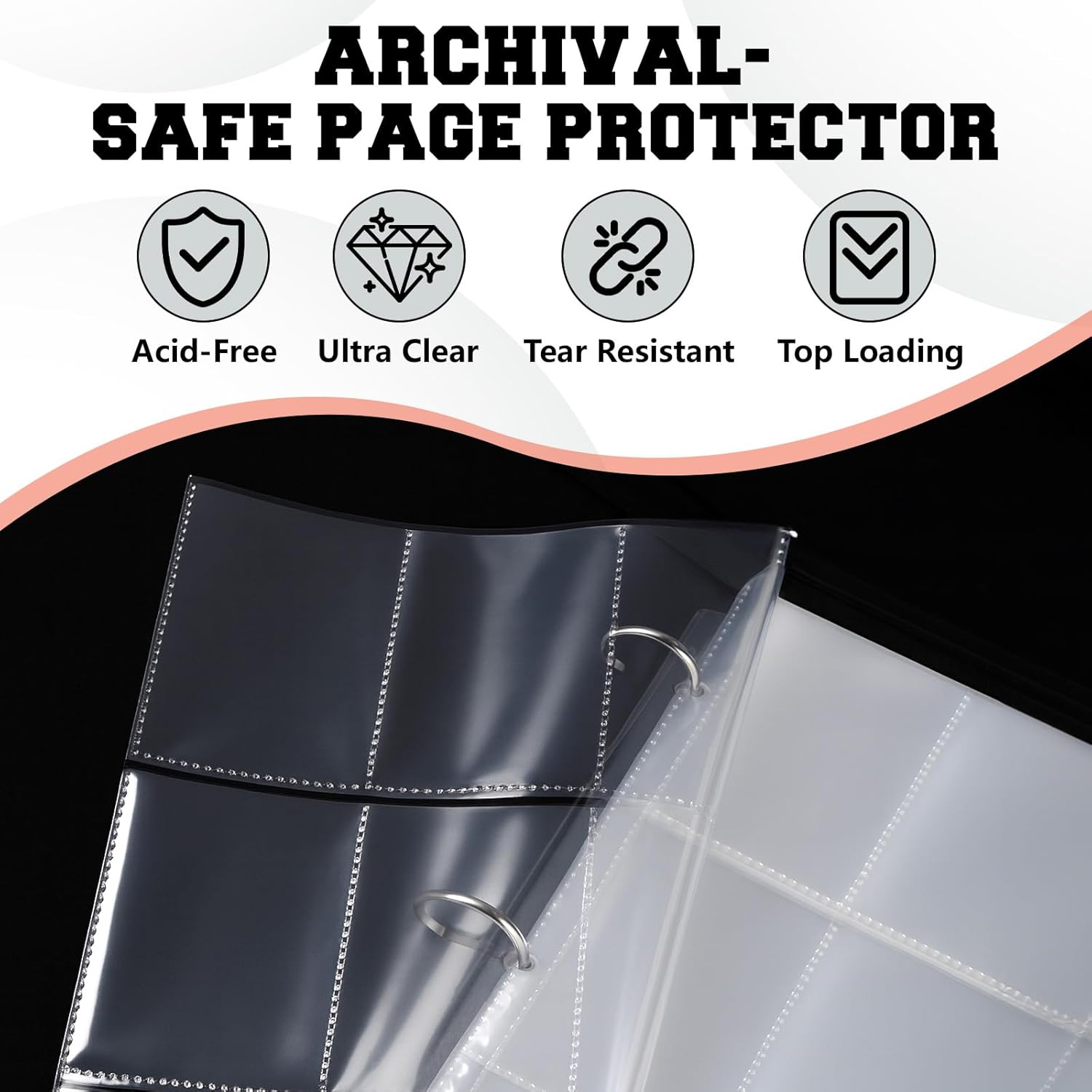 Thumbnail 3 de Mr.DaMai 9 Pocket Trading Card Zip Binder (Holds 900 Cards) with Removable Sleeves & 50 Pages