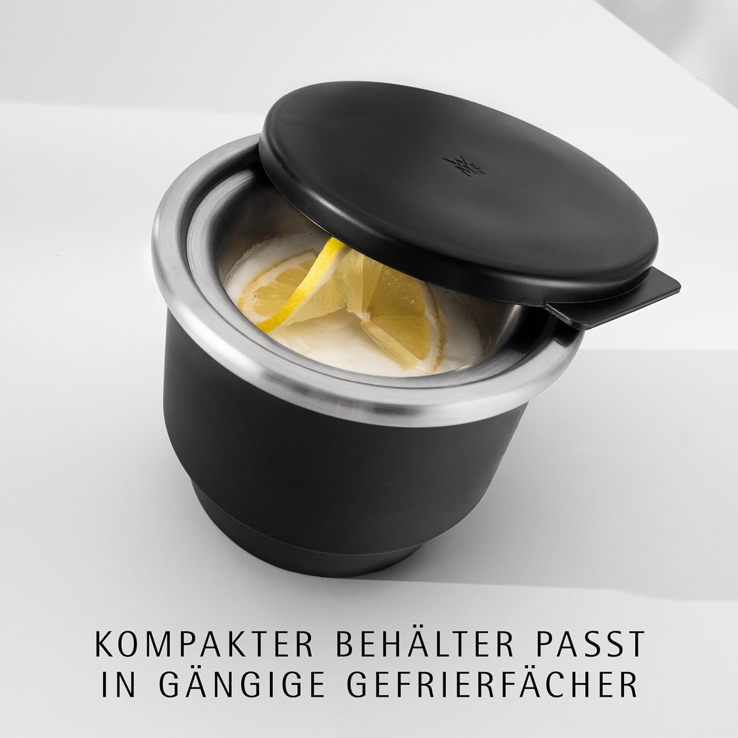 Detalle de WMF Küchenminis 3in1 Eismaschine für Frozen Joghurt, Sorbet und Eiscreme mit 300-ml-Gefrierbehälter
