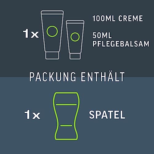 Detalle de Veet Men Intim Haarentfernungs-Set für Männer mit Pflegebalsam, 150 ml – Intimbereich entfernen und Haut pflegen