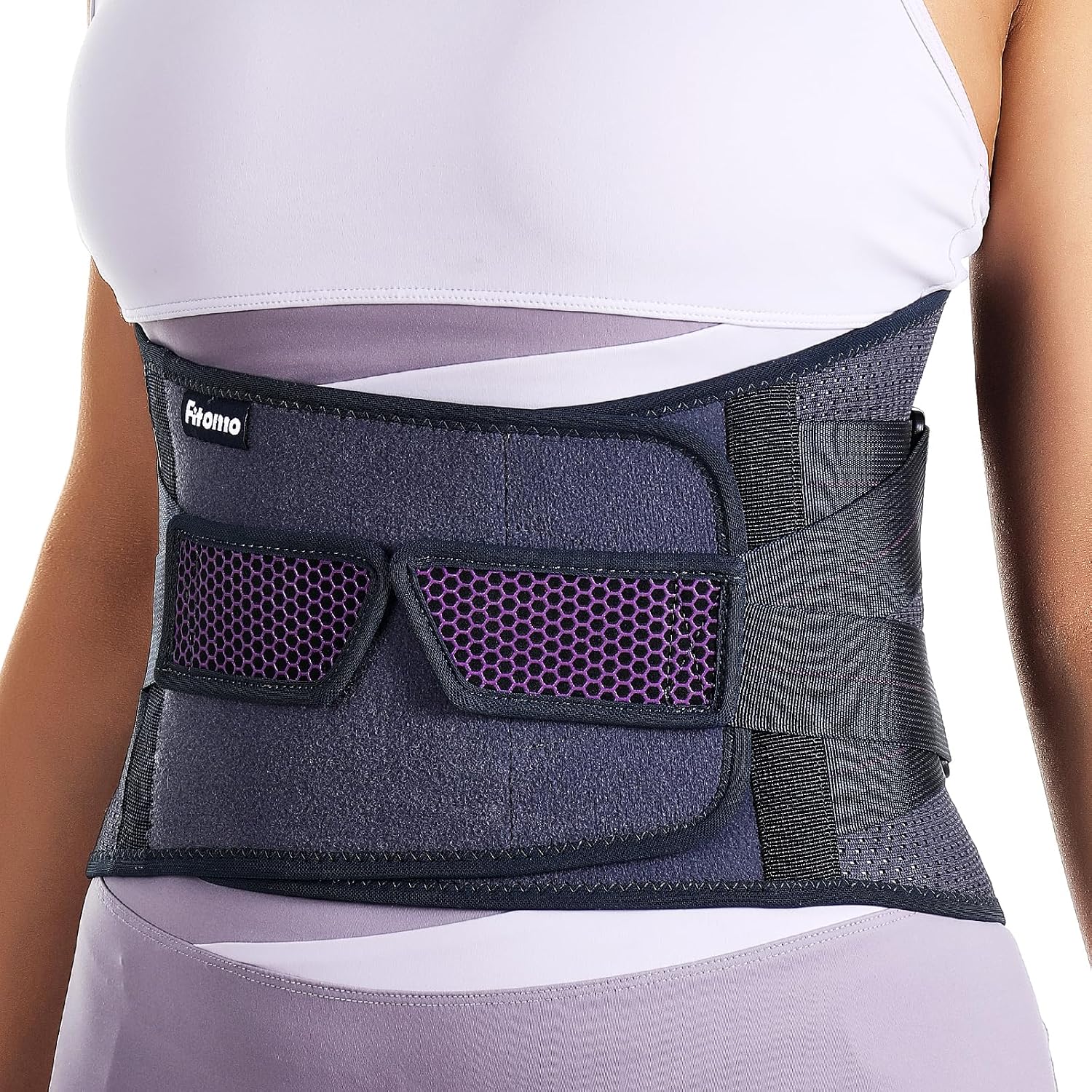 Fitomo Fascia lombare supporto schiena regolabile