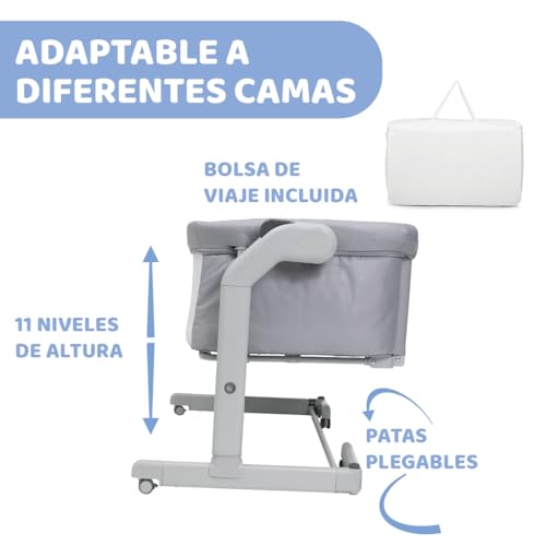 Detalle de Chicco Next2Me Magic EVO 💤 Cuna Colecho con Columpio