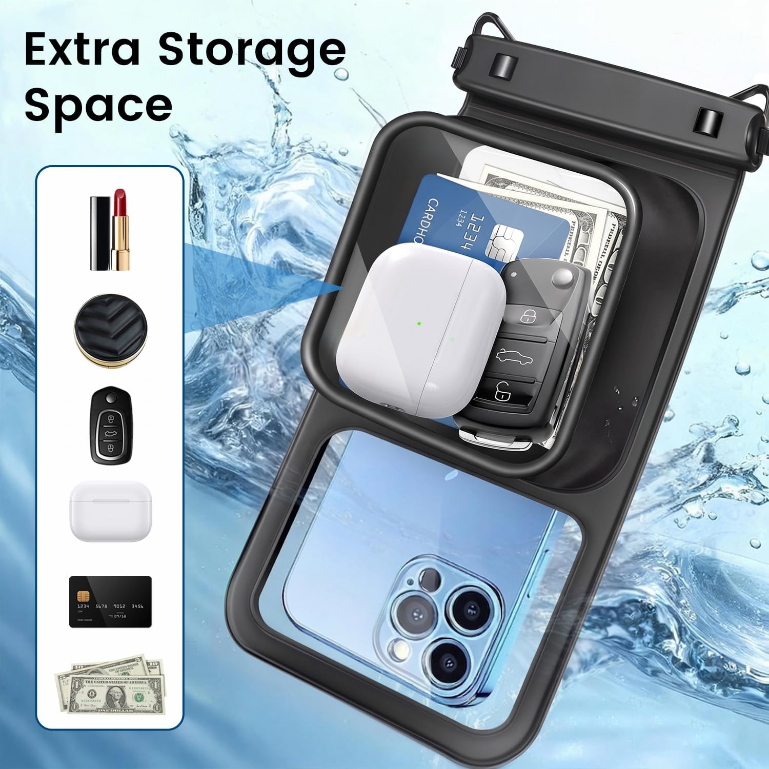 Detalle 2 de Niveaya Floatable Waterproof Phone Pouch 8.5 inch