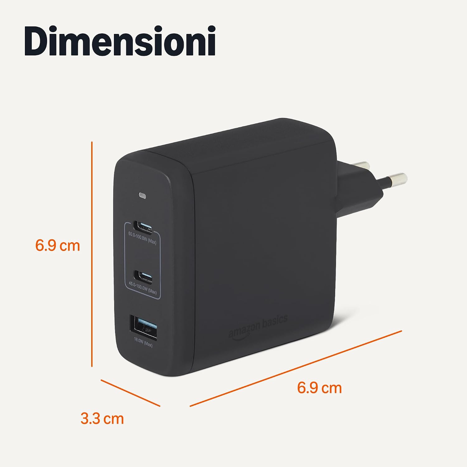 Thumbnail 4 de Amazon Basics Caricabatterie 120W USB-C USB-A