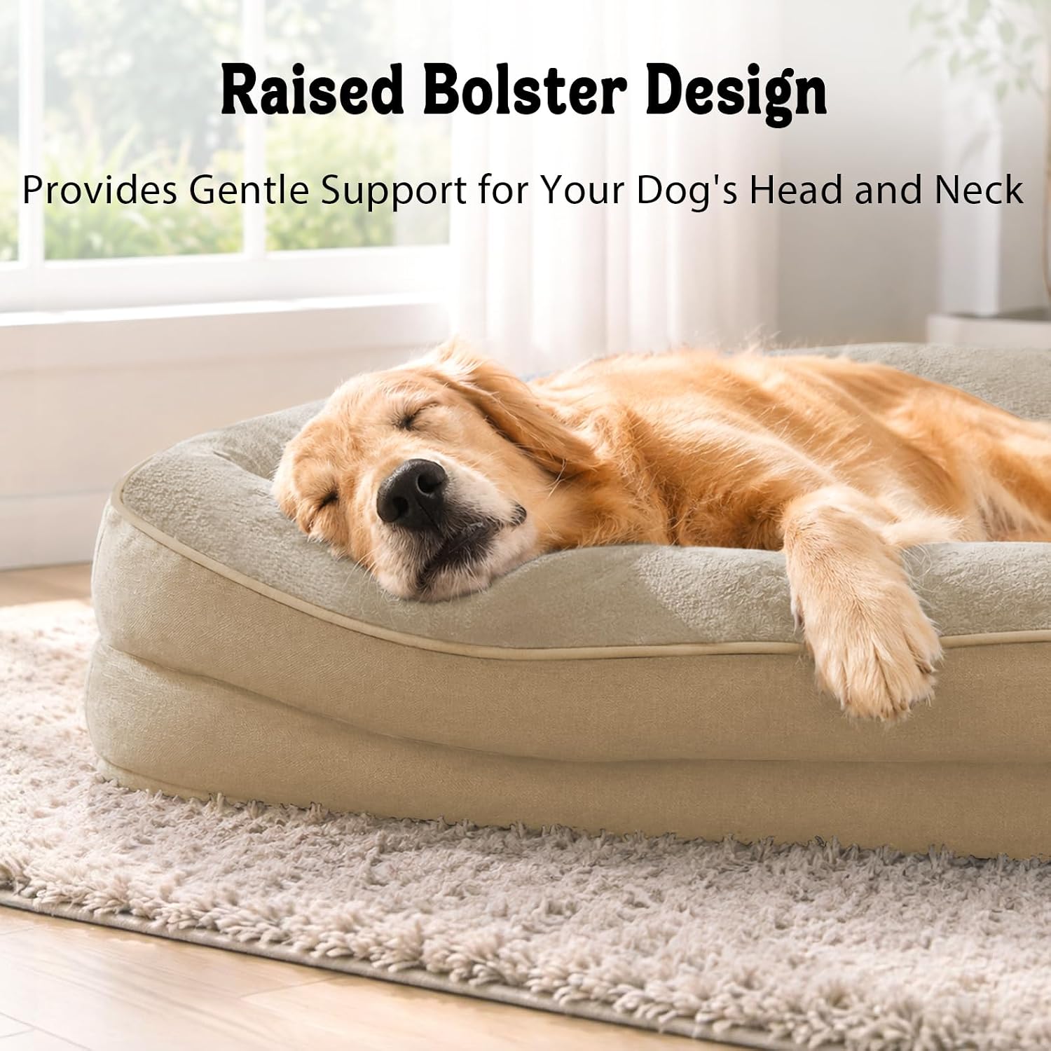 Detalle de Chez Paw orthopedic dog bed 42 x 30 inches