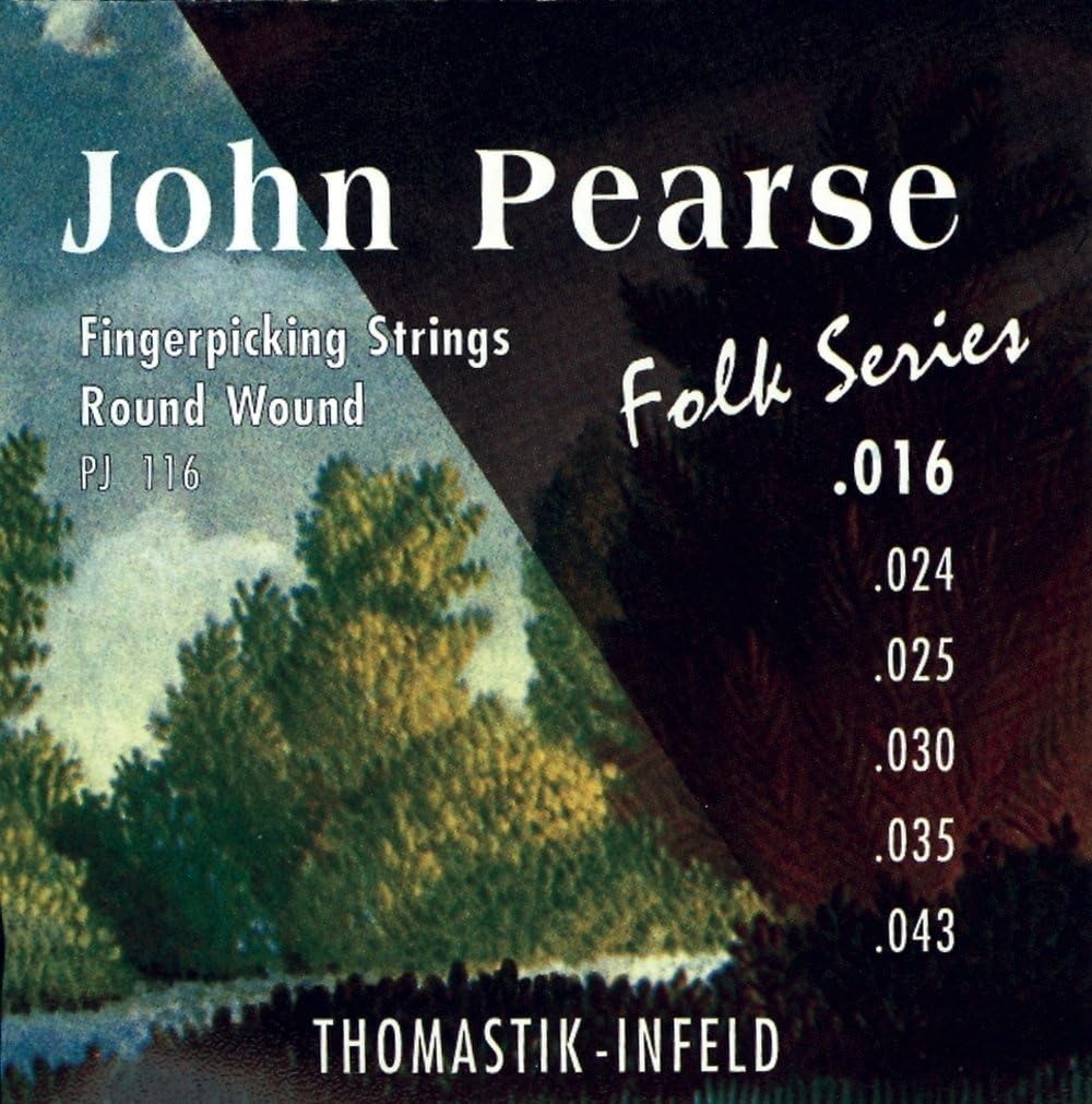 Detalle de Thomastik-Infeld PJ116 John Pearse Folk Series Light-snaren voor klassieke gitaar