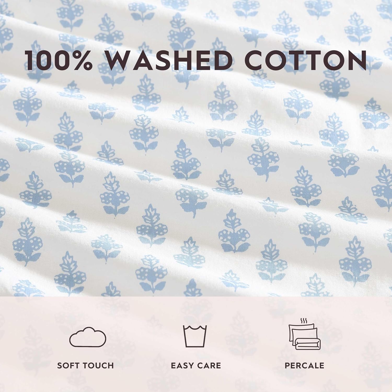 Thumbnail 5 de Full cotton percale bedding set