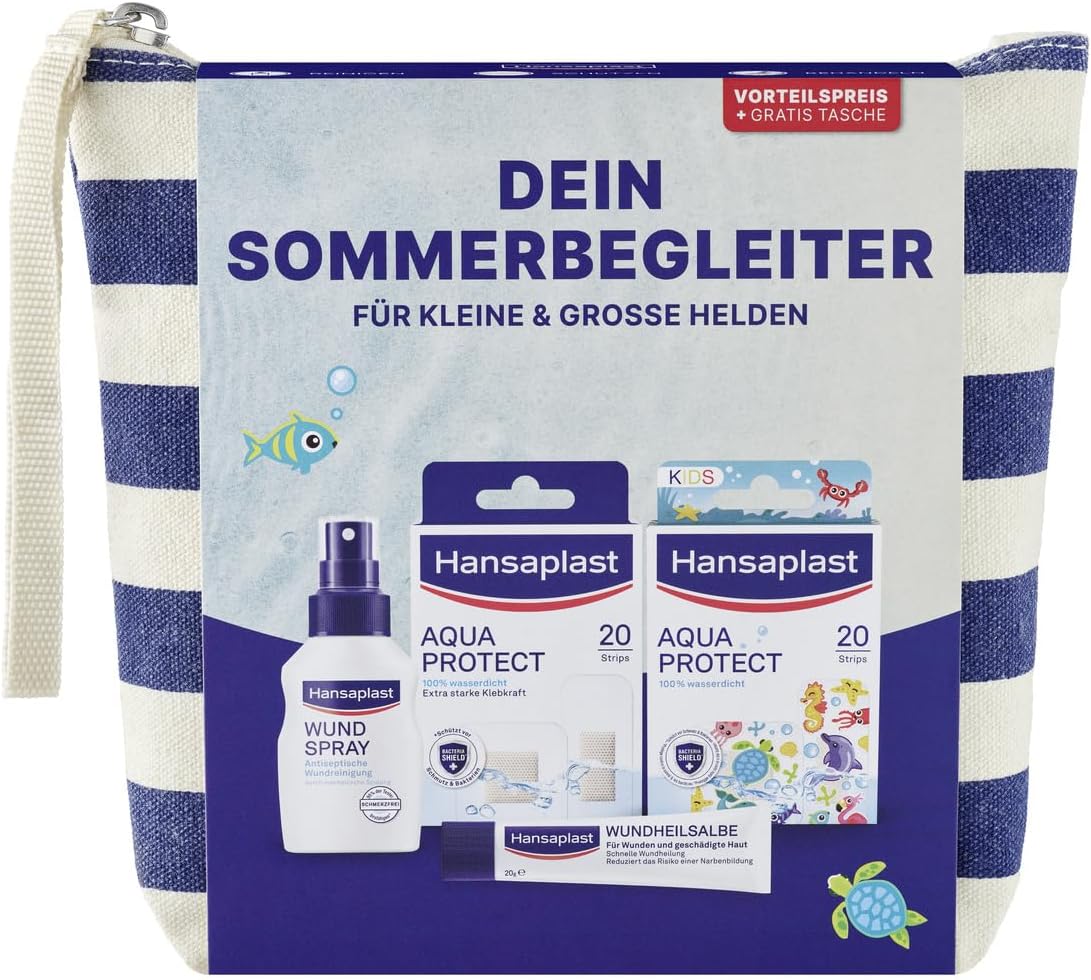Detalle 2 de Hansaplast Aqua Protect Promo-Set 2025 – Wasserdichte Pflaster für unterwegs