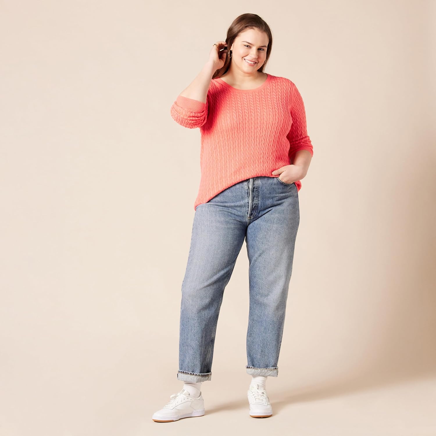 Thumbnail 5 de Amazon Essentials Langarm-Pullover mit Zopf