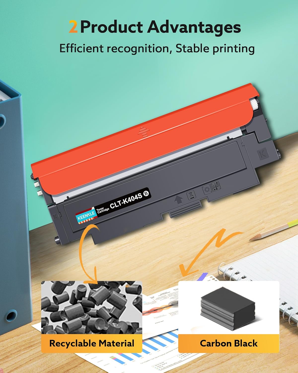 Thumbnail 5 de 4er-Pack CLT-K404S / CLT-Y404S Toner kompatibel für Samsung Xpress CLT-404S Serie – Schwarz, Cyan, Magenta, Gelb