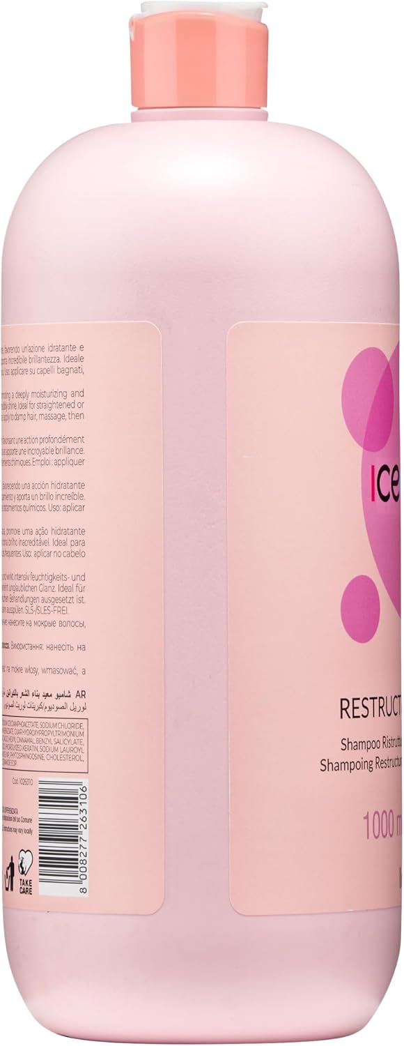Detalle de Inebrya Ice Cream Keratin Restructuring Shampoo, 1000 ml