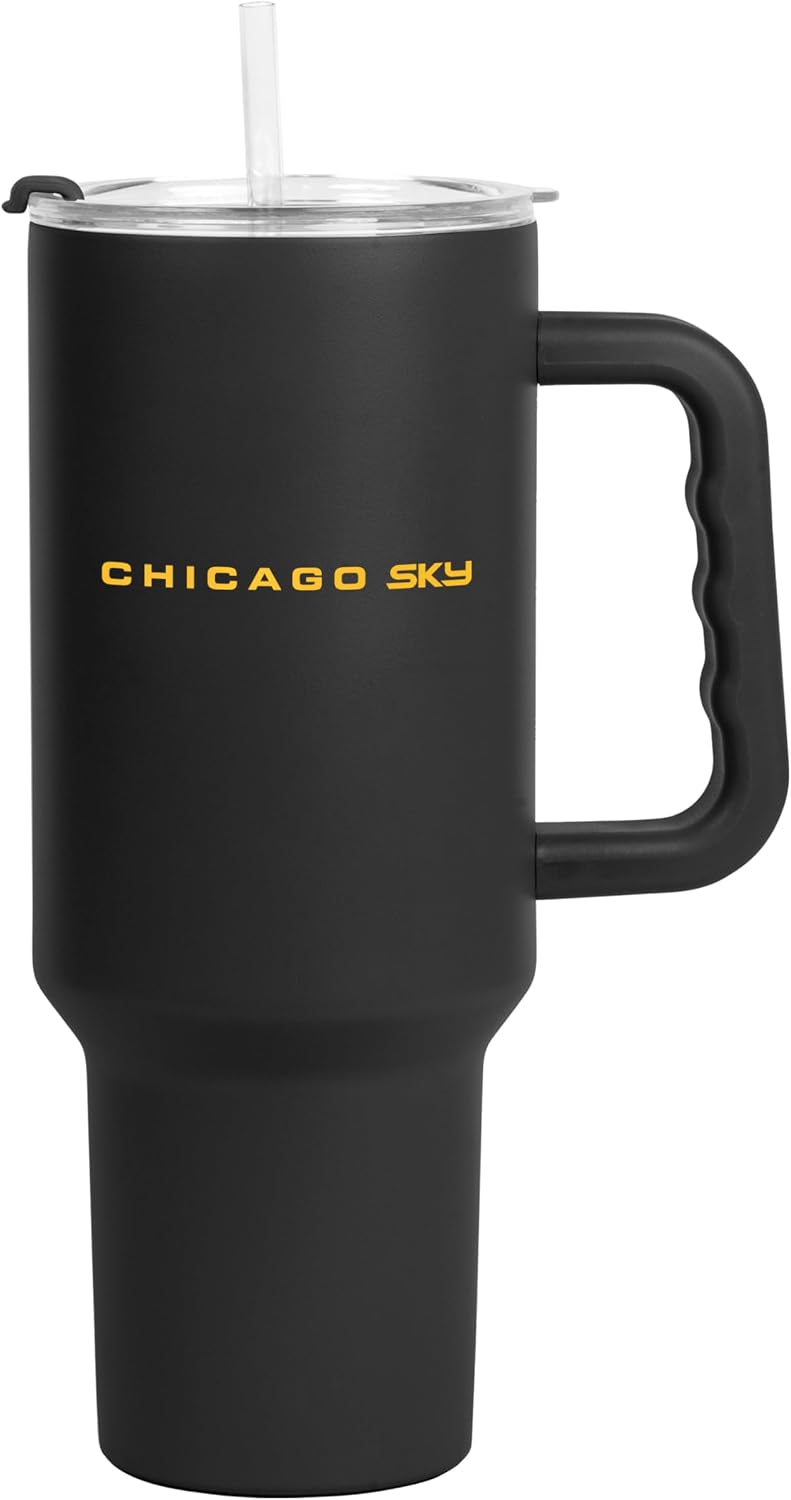Thumbnail 1 de FANMATS WNBA 40 oz Stainless Steel Handle Tumbler with Straw Lid