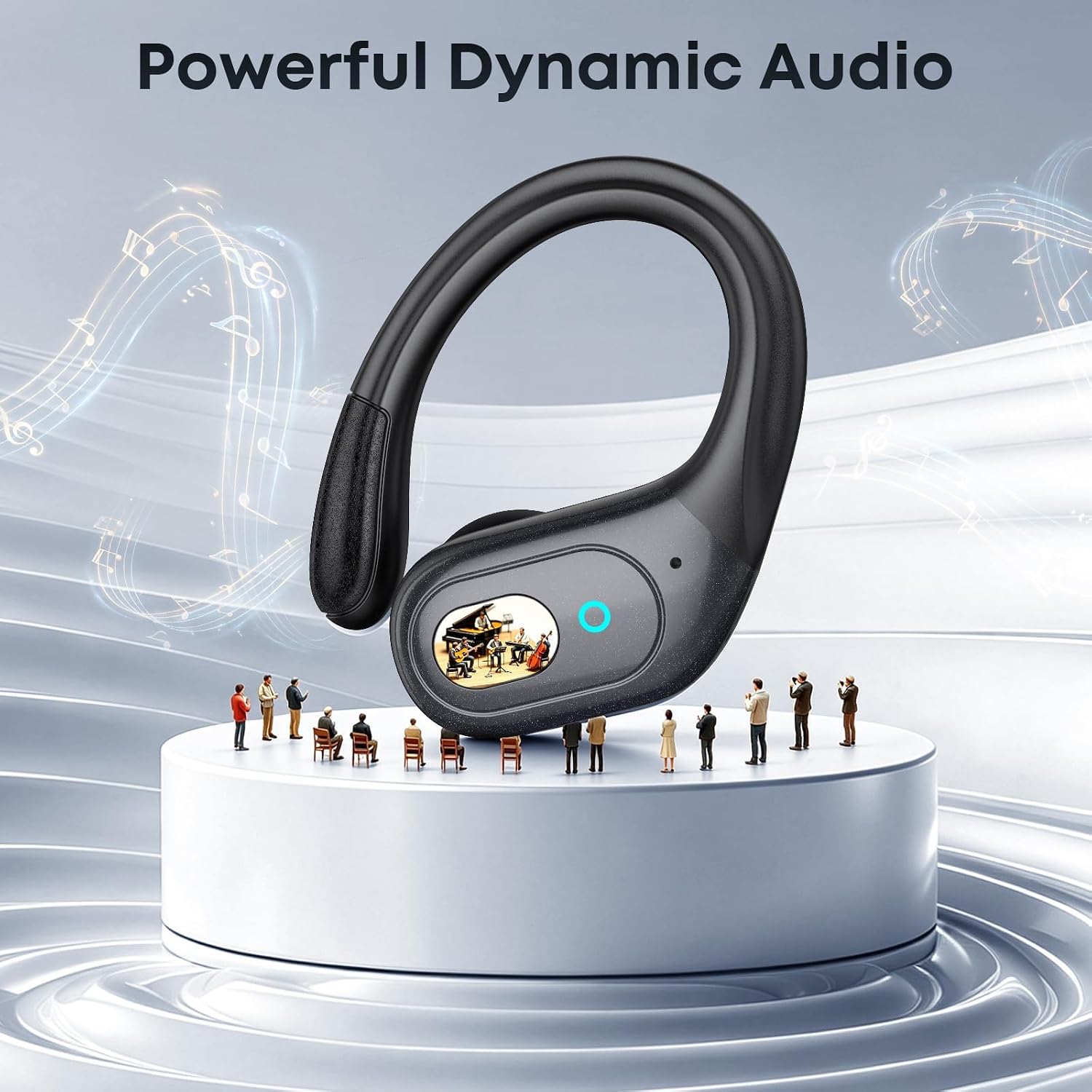 Detalle 2 de HILDCROA BX31 Sports Wireless Earbuds, 75-Hour Playtime, LED Display, IPX7