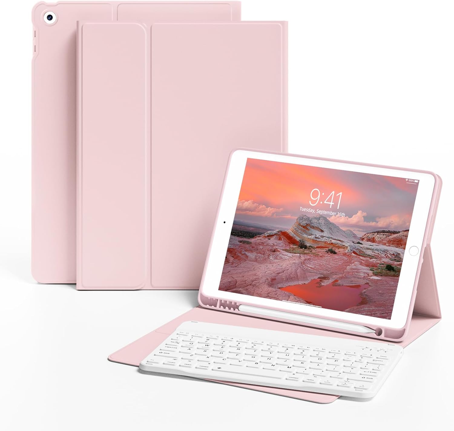 Detalle de KVTVOU Case with Detachable Bluetooth Keyboard for iPad 10.2-inch