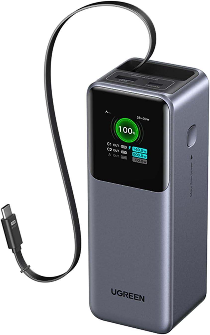 Detalle de UGREEN Nexode Power Bank 20000mAh ricarica rapida 165W