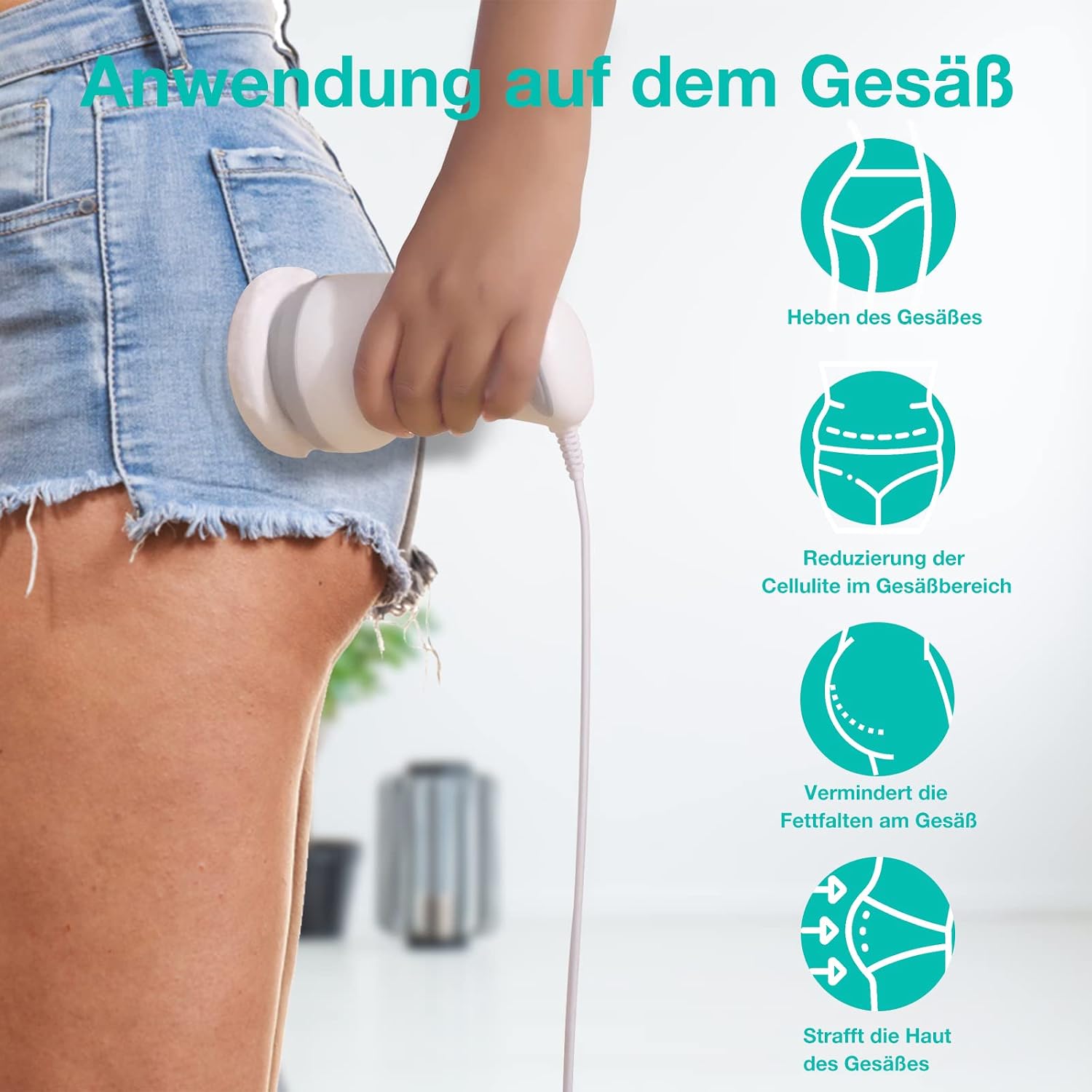 Thumbnail 3 de Cellulite Massagegerät Elektrisch – 6 wiederverwendbare Pads, Haut straffen & glätten