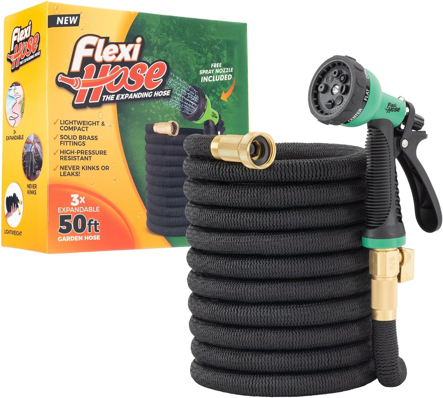 Flexi Hose 50FT Expandable Garden Hose
