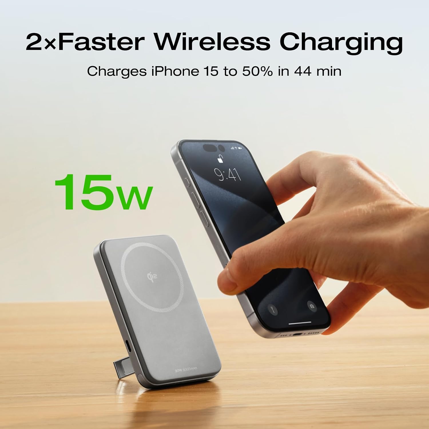 Detalle de EF ECOFLOW Rapid Power Bank Wireless EFPB503-5K, 5000mAh Qi2 Charger