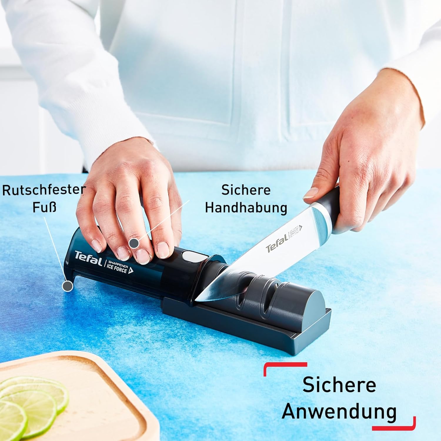 Thumbnail 6 de Tefal Ice Force Messerschärfer K26505 – 3-Schritte-Schleifprozess, kompakt, sicher & universal
