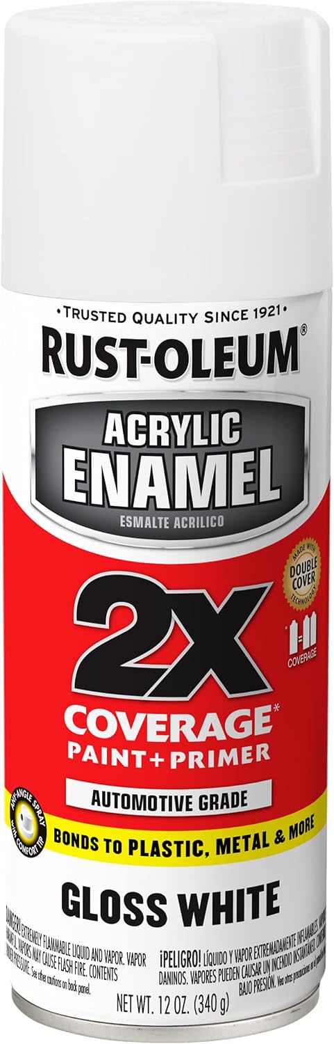 Detalle 2 de Rust-Oleum Acrylic Enamel 2X Spray Paint, Ultra Matte Black, 6-Pack