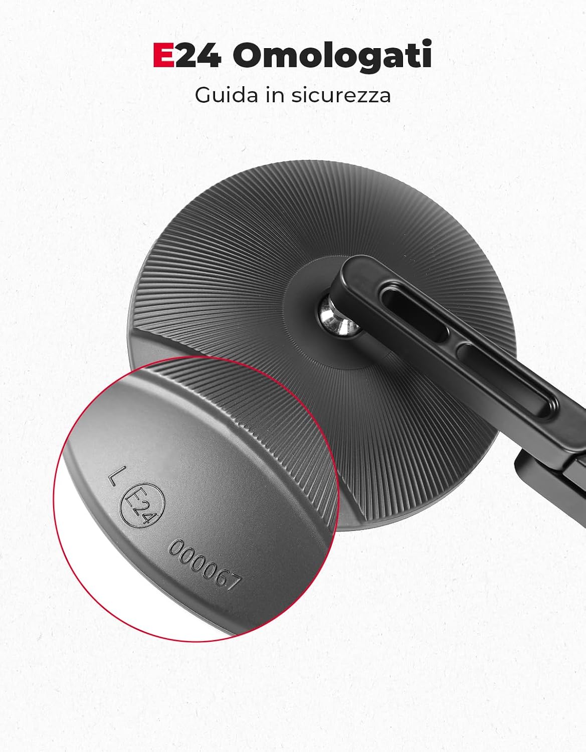 Detalle de KEMIMOTO Specchietti Moto Omologati E24 2 pezzi