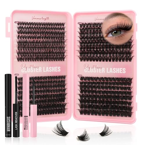 Detalle de Sixstarhair kit de faux cils en bouquets, 60D à 150D, 10–16 mm