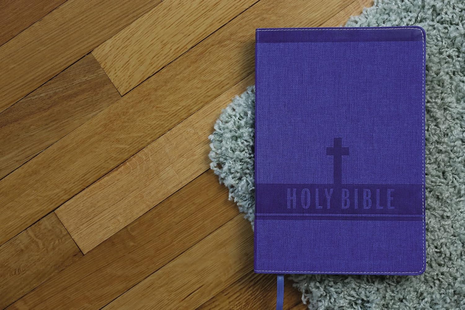 Thumbnail 4 de Zonderkidz NIV Bible for Kids, Large Print Leathersoft, Blue, Red Letter
