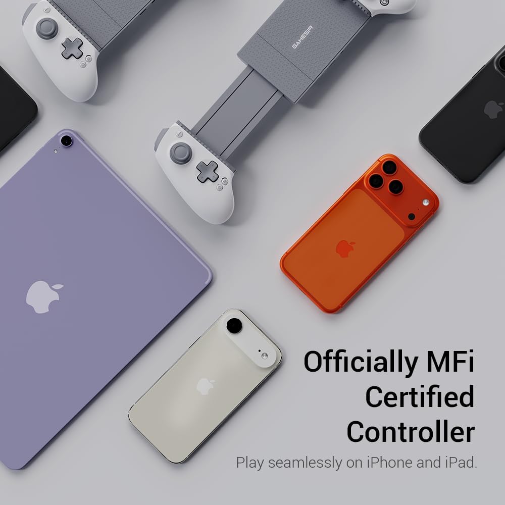 Thumbnail 6 de GameSir G8 Plus MFi Phone Controller for iPhone 15/16/17, iPad mini & Android (USB-C) with Hall Effect sticks