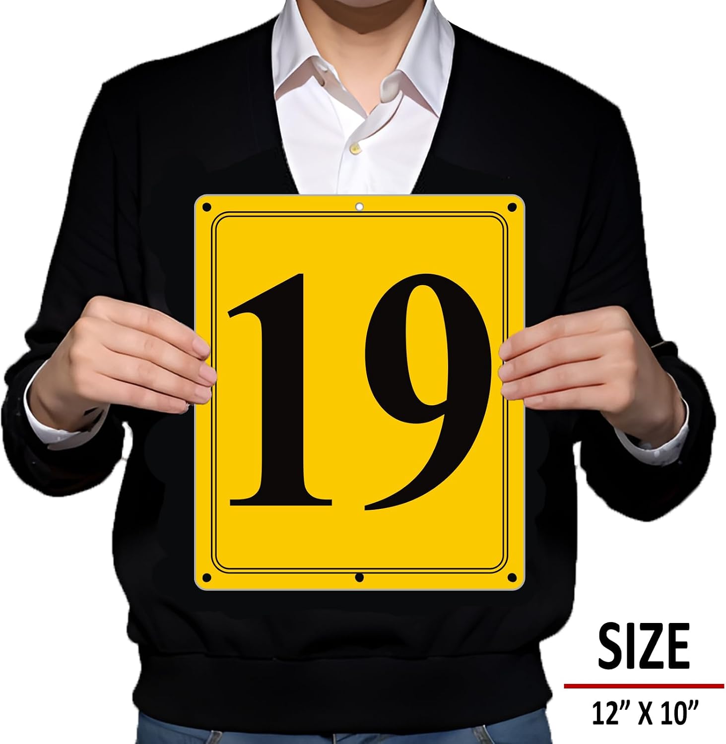 Thumbnail 2 de i-CowFun Metal Number Sign 12" x 10