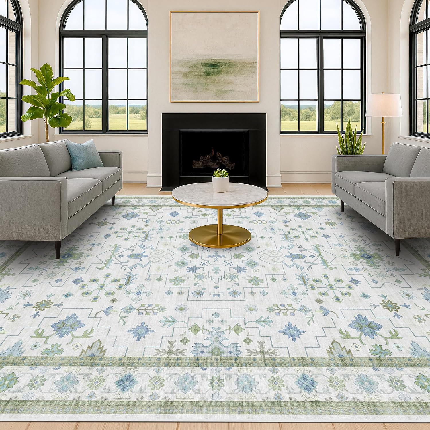 Detalle de Hazo Haus 9 x 12 Rug Persian Oriental Design