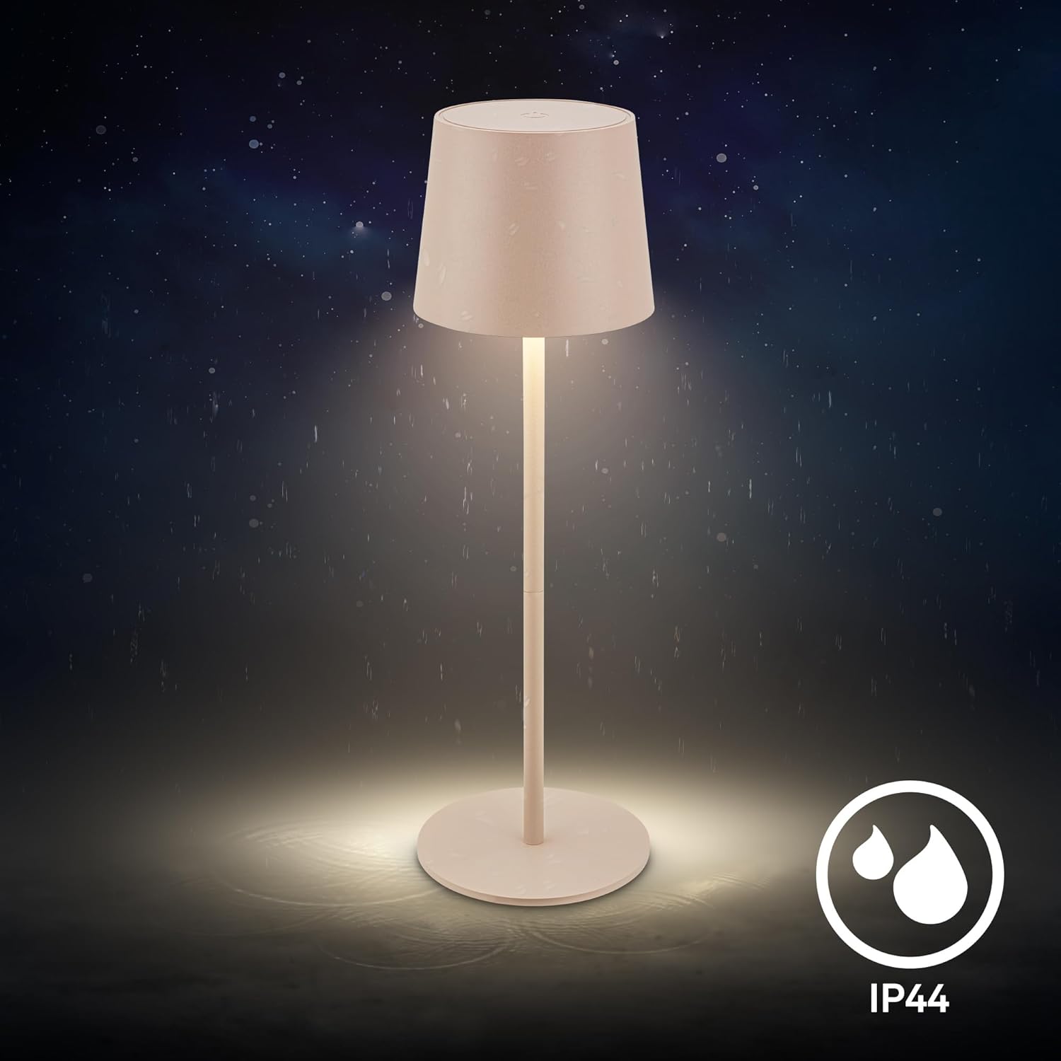 Thumbnail 4 de BRILONER Lampada da Tavolo LED Ricaricabile Wi-Fi? No, Wireless con Dimmer Continuo e IP44 — Design Beige