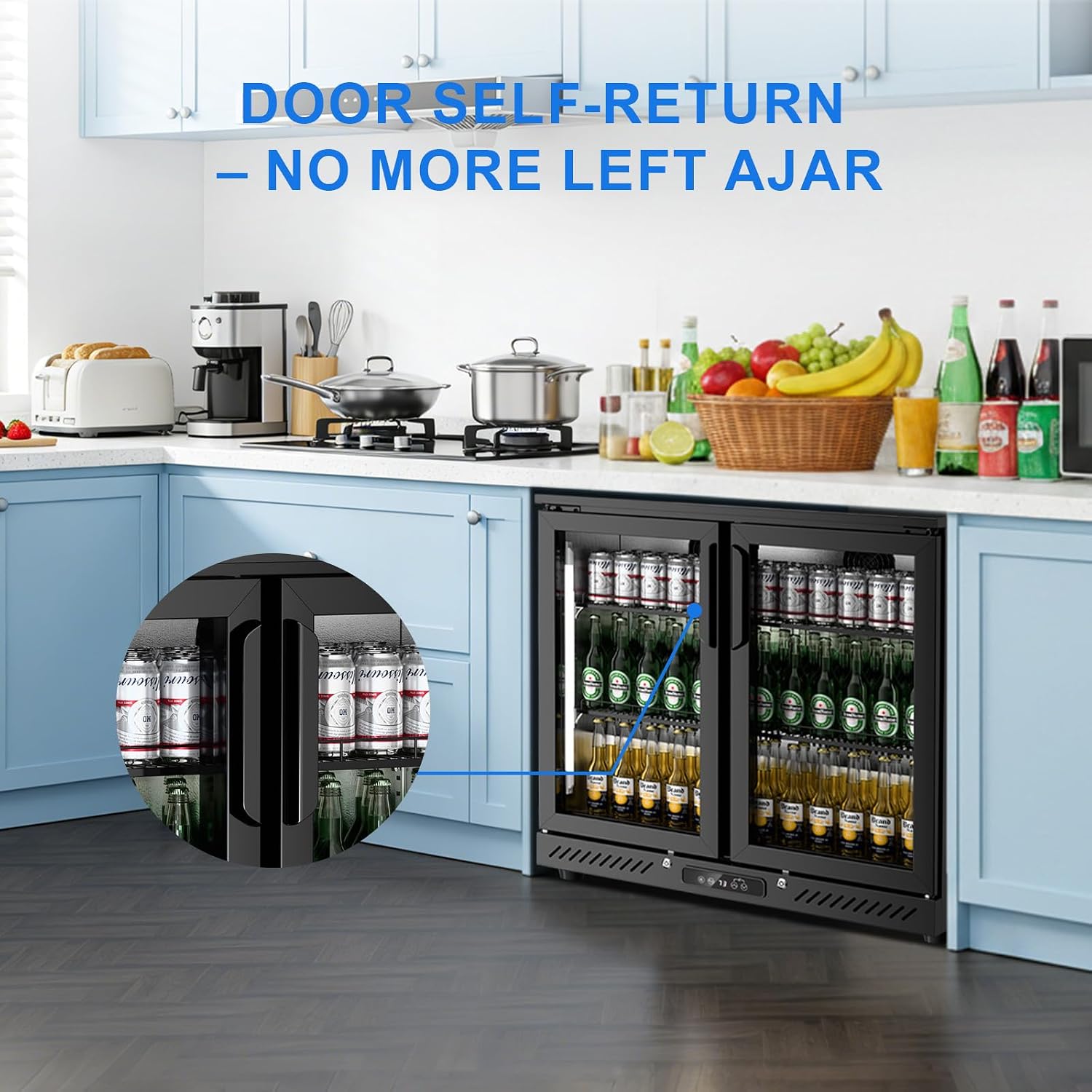 Thumbnail 3 de Antarctic Star BTC-210FC Beverage Refrigerator, 6.5 Cu. Ft. Glass Doors