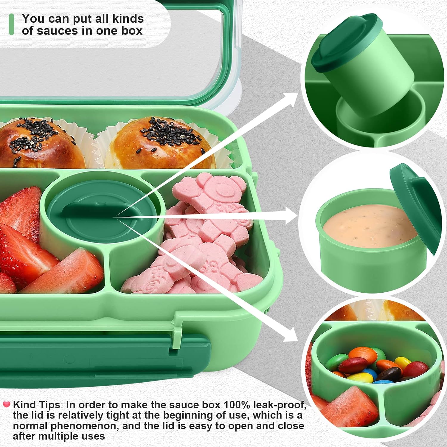 Thumbnail 4 de Amathley Brotdose 1300 ml Bento Box 🍱