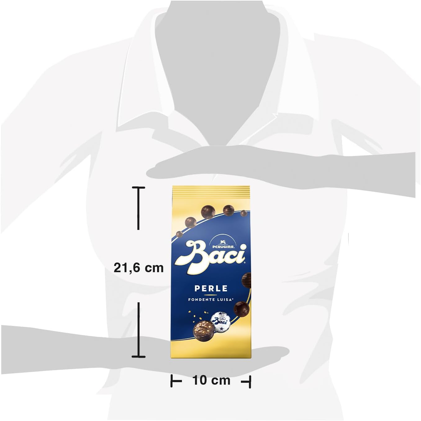 Thumbnail 6 de BACI PERUGINA Perle Cioccolatini Fondenti ripieni alle Nocciole, Sacchetto 343g