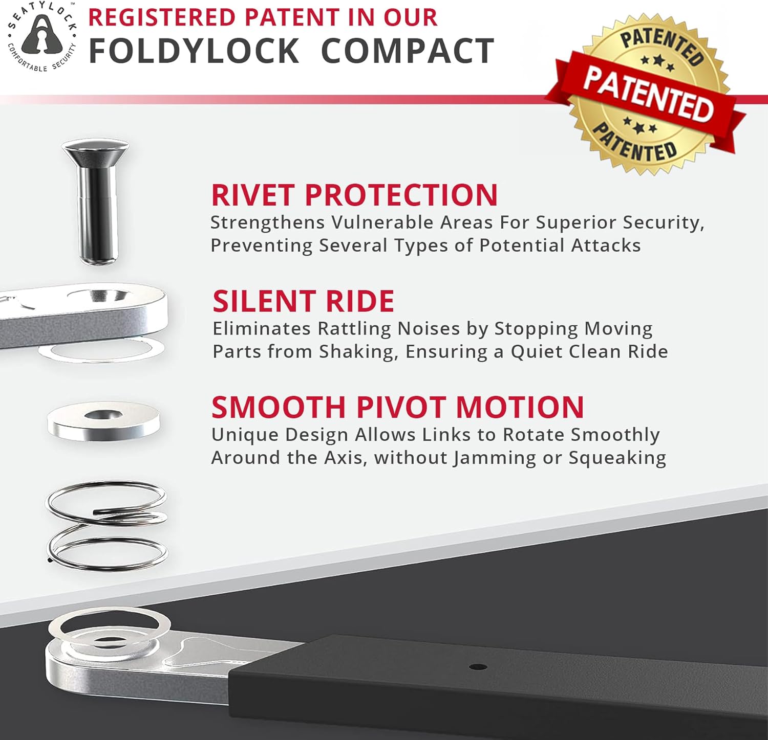 Detalle de Seatylock FoldyLock compact folding bike lock