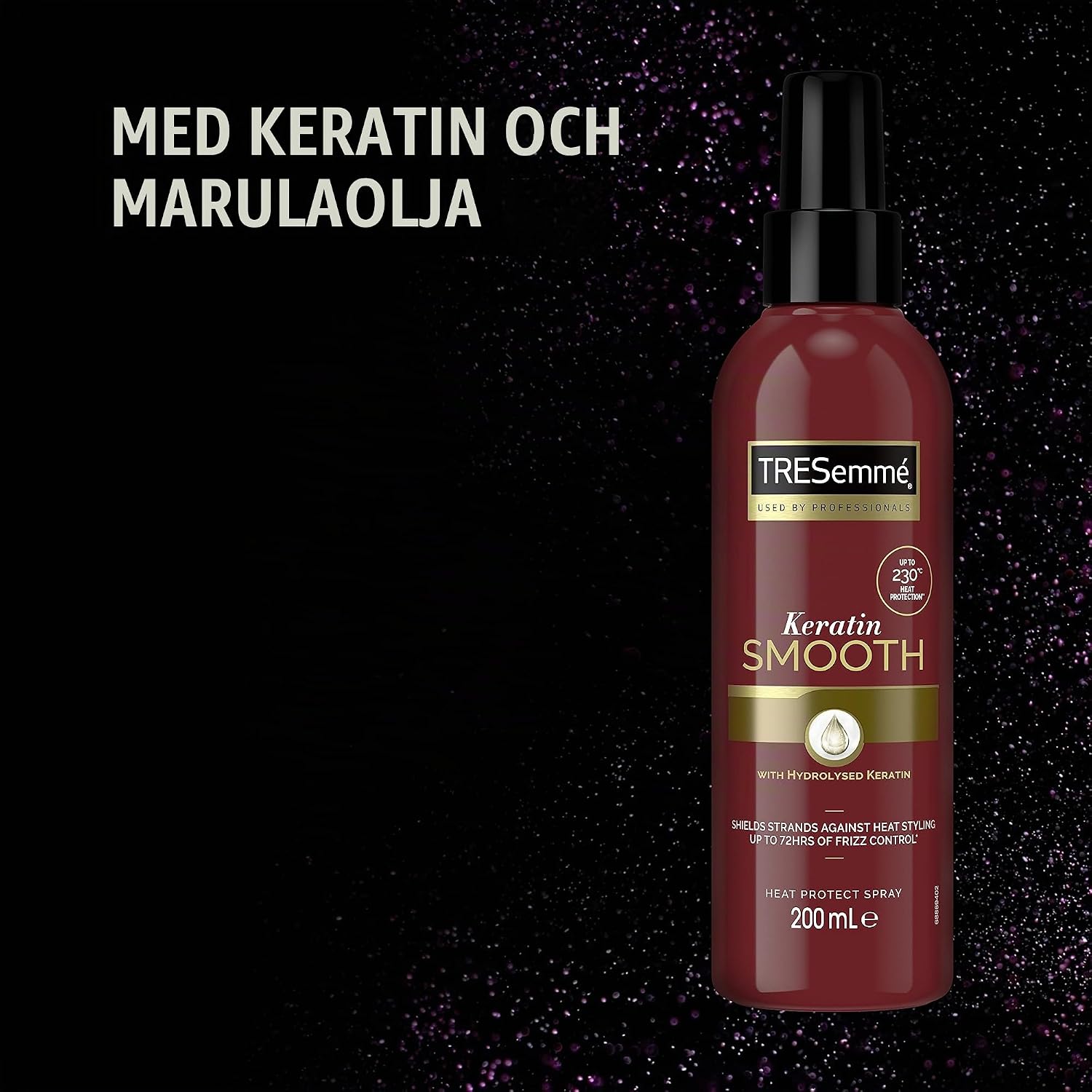Detalle de TRESemmé Keratin värmeskyddande spray, aerosol, 200 ml