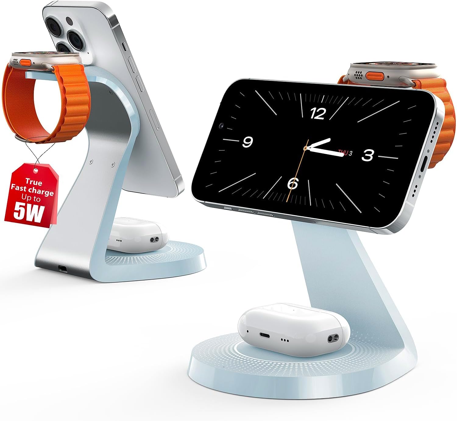 Thumbnail 6 de MagSafe 3‑in‑1 Charging Station for iPhone, AirPods, iWatch