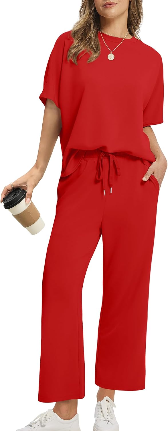 Thumbnail 6 de Sampeel Women's Two-Piece Set with Wide-Leg Crop Pants