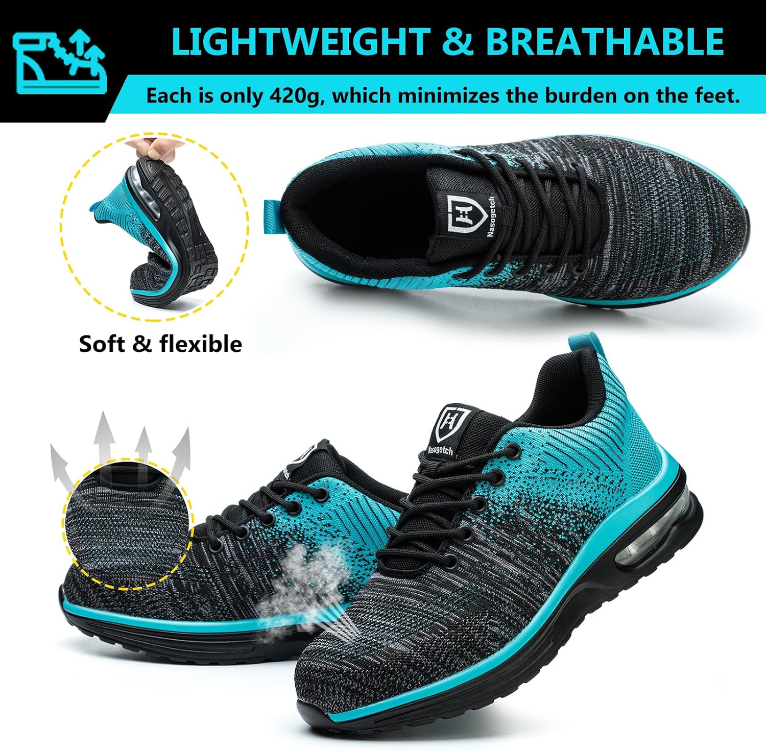 Detalle 2 de Baofular Scarpe antinfortunistiche 420 g