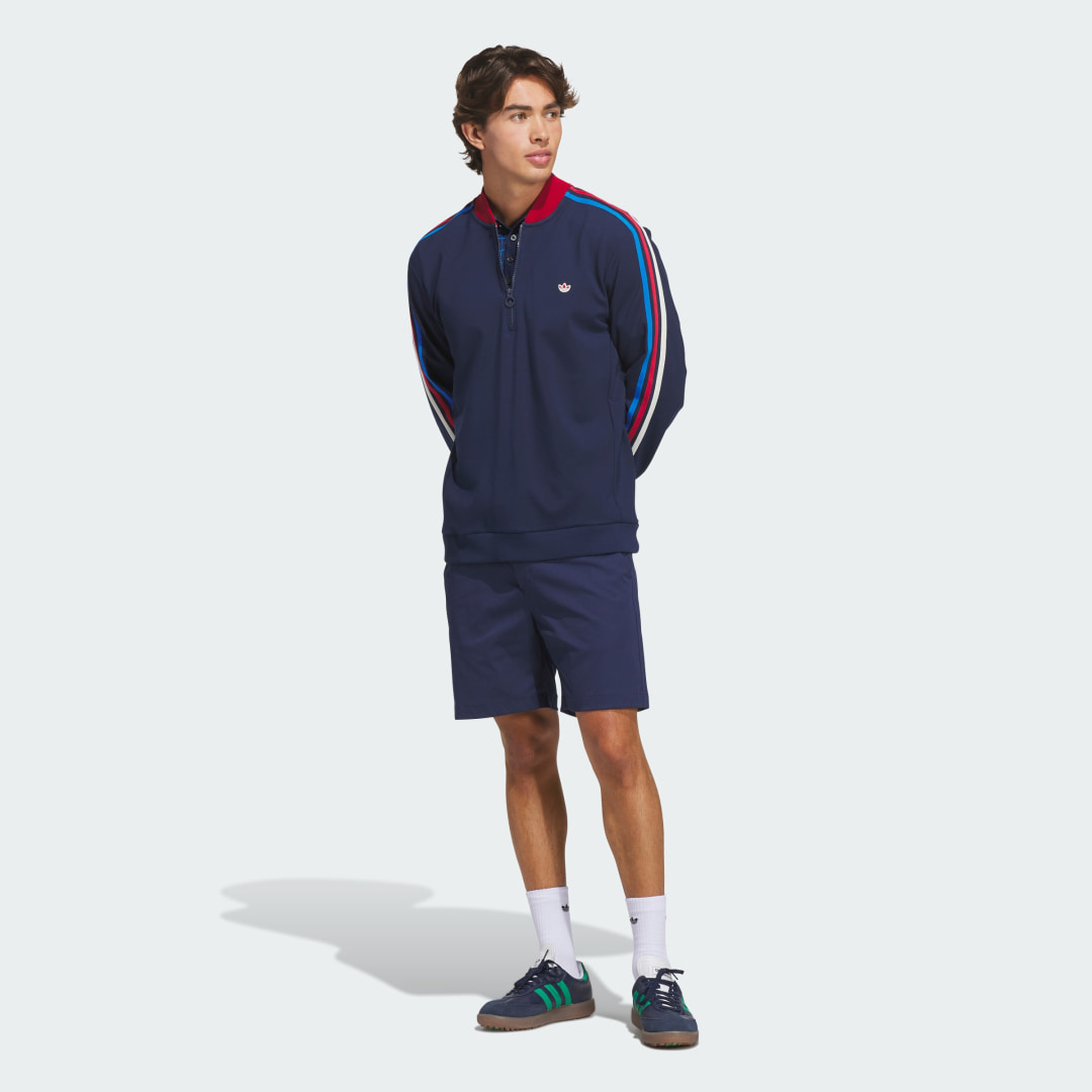 Thumbnail 2 de Sudadera Originals 1/4 Zip 3 bandas de Adidas – azul